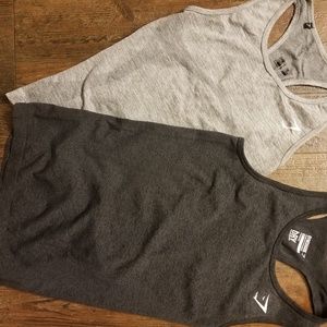 Gymshark Black Marl/Gray Seamless Tank Bundle